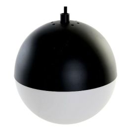 DKD Home Decor Lámpara de Techo Moderna 3 Bombillas E27 40W Metal y Cristal Negro y Blanco con Bolas 40x40x80 cm DKD Home Decor Lámpara de Techo Moderna 3 Bombillas E27 40W Metal y Cristal Negro y Blanco con Bolas 40x40x80 cm