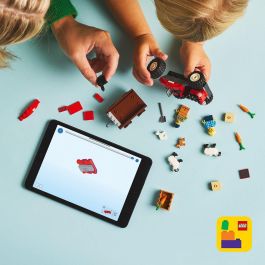 Lego City Juego de Construcción Tractor Rojo con Remolque y Oveja, para 4+ años