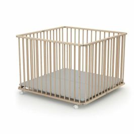 Webaby AT43294452709445 Parque Plegable Cuadrado CALI 100x100 cm con 4 Ruedas de Haya Cruda para Bebés hasta 24 Meses Precio: 200.49999959. SKU: B19TF6RTR3