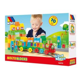 Juego construccion tren 70 piezas con numeros y letras Precio: 24.201573. SKU: S2422561