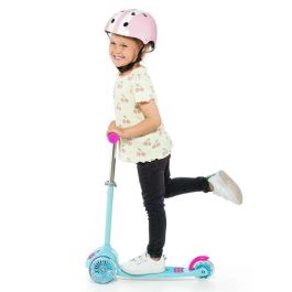 Patinete maxi scooter rosa 3 ruedas con luces 56 cm