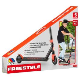 Patinete deluxe free style scooter rojo 2 ruedas 56 cm