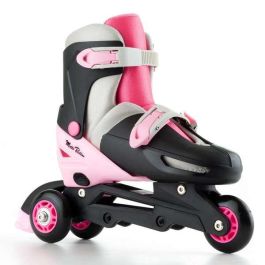 Patines 4 en linea rosa ajustable talla m ( 35/38)