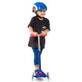 Patinete maxi scooter azul 3 ruedas con luces 56 cm