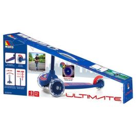 Patinete maxi scooter azul 3 ruedas con luces 56 cm