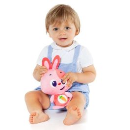 Muñeco gusy luz baby bunny rosa con luz y sonido. 7.5 cm