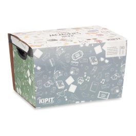 Kipit Set 3 Pzs Cajas Plástico Estampado Memories 29x23x39cm