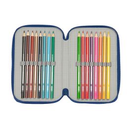 Safta Plumier Triple 37 piezas Cómo Entrenar a tu Dragón Estuche 12.5x19.5x5.5cm