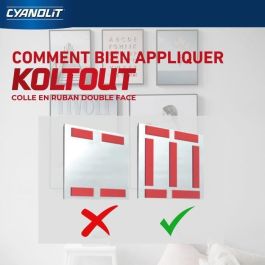 Cyanolit CYA3045205072497 Cinta Adhesiva de Doble Cara Ultrafina, Alta Adherencia, Discreta y Resistente