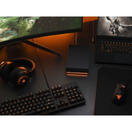 SEAGATE FireCuda Gaming Hub 8TB USB 3.2 Gen 1 (USB-C/USB-A) Disco Duro Externo Negro para PC/Mac
