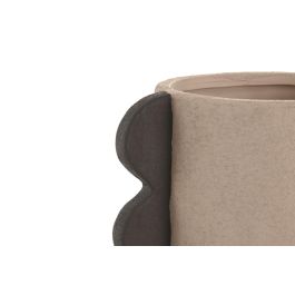 DKD Home Decor Jarrón Urban de Gres Marrón 14 x 38 x 21 cm