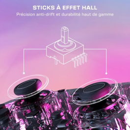 Turtle Beach Gamepad Afterglow RGB para Nintendo Switch 2, Con Cable, Transparente