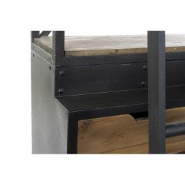 DKD Home Decor Librería Loft Pino y Metal Marrón Negro con Escalera, 4 Cajones y 5 Estanterías, Desmontable 243x160x45 cm DKD Home Decor Librería Loft Pino y Metal Marrón Negro con Escalera, 4 Cajones y 5 Estanterías, Desmontable 243x160x45 cm