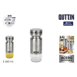 Aceitera de acero inoxidable 360 ml Quttin - Inde (12 Unidades)