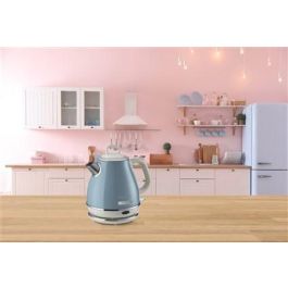 Ariete 2868/05 Hervidor Vintage Azul 1 Litro Apto para Inducción con Filtro Metal y Apagado Automático