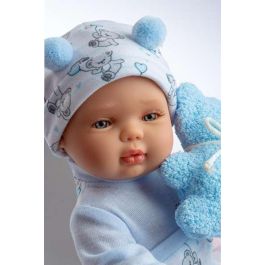 Berjuan Muñeca Baby Smile de 30 cm con Pijama Azul - Juguete Infantil para Niñas desde 3 Años, No Necesita Pilas ni Emite Sonidos Berjuan Muñeca Baby Smile de 30 cm con Pijama Azul - Juguete Infantil para Niñas desde 3 Años, No Necesita Pilas ni Emite Sonidos