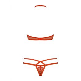 Conjunto de Lencería Obsessive 838-SET-3 Rojo S/M