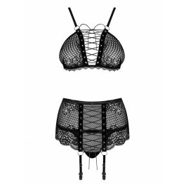 Conjunto de Lencería Obsessive Basitta Negro S/M