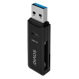 Lector de Tarjetas Externo Savio AK-64 Negro Lector de Tarjetas Externo Savio AK-64 Negro