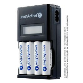 Cargador de Pilas EverActive NC450B Baterías x 4 Cargador de Pilas EverActive NC450B Baterías x 4
