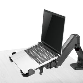Mesa de Escritorio MacLean MC-836 11"-17" Negro 59 x 32 x 36 cm Mesa de Escritorio MacLean MC-836 11"-17" Negro 59 x 32 x 36 cm