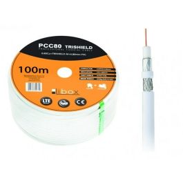 Cable Coaxial Antena TV Libox PCC80 Blanco 100 m Cable Coaxial Antena TV Libox PCC80 Blanco 100 m