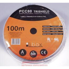 Cable Coaxial Antena TV Libox PCC80 Blanco 100 m Cable Coaxial Antena TV Libox PCC80 Blanco 100 m