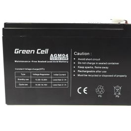 Green Cell AGM04 Batería de Repuesto VRLA 12V 7Ah Sellada Plomo Ácido para UPS, Juguetes, Alarmas