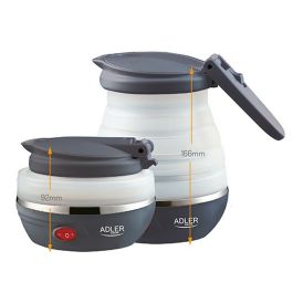 Adler ad 1279 Hervidor de Agua Plegable de Silicona 0.6 L, 750 W con Apagado Automático y Bolsa de Almacenamiento