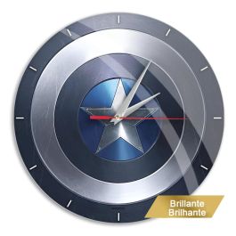 ERT GROUP Reloj de Pared Capitán América Marvel 30.5cm Mecanismo Silencioso Brillante y Reflectante Ideal Decoración Precio: 20.50000029. SKU: S5616362