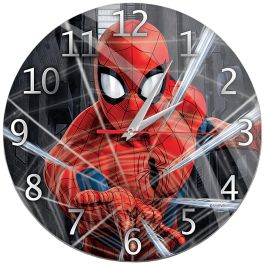 ERT GROUP Reloj de Pared Spiderman Marvel 30.5cm Mecanismo Silencioso con Revestimiento Brillante Precio: 20.50000029. SKU: S5616370