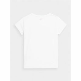 Camiseta de Manga Corta Infantil 4F JTSD004 Blanco