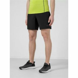 Pantalones Cortos Deportivos para Hombre 4F Quick-Drying Negro