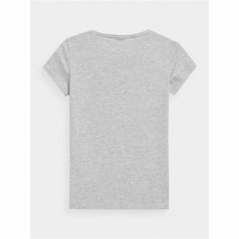 Camiseta de Manga Corta Mujer 4F Gris