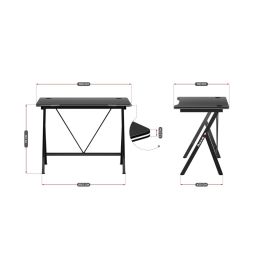 Mesa de Escritorio Gaming Huzaro HZ-Hero 1.4 Black Negro Mesa de Escritorio Gaming Huzaro HZ-Hero 1.4 Black Negro