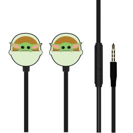 ERT GROUP Auriculares Baby Yoda Mandalorian Star Wars, Control Multifuncional, ABS, Cable 120cm, Jack 3.5mm Precio: 11.49999972. SKU: S5616359