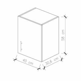 OBI Tall mueble de cocina L 40 cm - Blanco mate