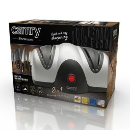 Camry CR 4469 Afilador de Cuchillos Eléctrico 60W para Acero y Navajas, Sistema de Doble Paso con Pulido y Guía de Ángulo