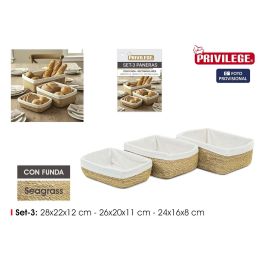 Inde Set 3 Paneras Rectangulares con Funda 28 cm, 26 cm, 24 cm Precio: 57.49999981. SKU: B157DQMVZM