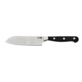 Cuchillo Santoku Acero Inoxidable Inox Chef Black Quid Professional 13 cm (10 Unidades)