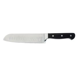 Cuchillo Santoku Acero Inoxidable Inox Chef Black Quid Professional 18 cm