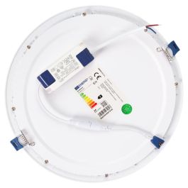 Lifud WR-AYRR-24-CW Placa LED Circular 24W 2585Lm Driver Flicker Free IP20 para Interior, Blanco Frío 6000K, 30.000h