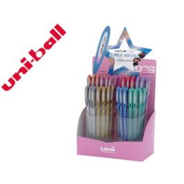 Uniball Rollerball Signo Noble Metal Um-120Nm-4D 0.8 mm Colores Surtidos Expositor 48 Ud