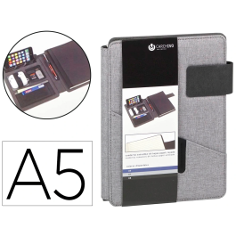 Carchivo Carpeta Portafolios Carchivo Venture DIN A5 con Cuaderno y Soporte Smartphone, Gris Precio: 24.58999994. SKU: B146VYGKL2