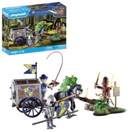 Playmobil 71484 - Convoy Novelmore con Bandido, Caballeros y Oro de Dragón, incluye planos secretos y árbol derribado - Edad +4 Años