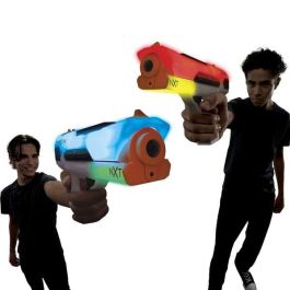 Bizak LaserX Next Level Pack Doble Blasters Láser con Escudo de Energía, 2 Modos de Disparo, Juego Juguete para Niños +3 Años