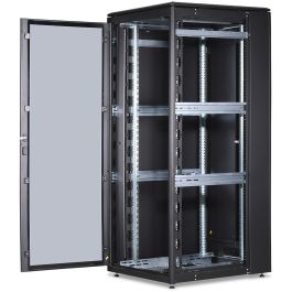 Digitus Unique Armario Rack Red 42U 2053x800x1000mm Negro, 800 kg, Puerta Cristal, Paneles Laterales