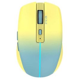 INCA IWM-511RS Ratón Inalámbrico & Bluetooth 1600 DPI 6D Taste Amarillo