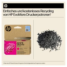 HP 937e Cartucho de Tinta Original EvoMore Magenta XL Alto Rendimiento 1650 Páginas Pack Individual
