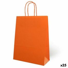 Bolsas Fama Naranja Con asas 125 g/m² 21 x 11 x 29 cm (25 Unidades)